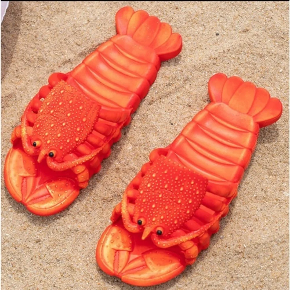 Lobster sandals, lobster sandals, unisex, lobster shoes, pool shoes, beach party